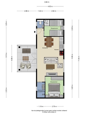 Floorplan - Nieuwe Veenendaalseweg 229-29, 3911 MJ Rhenen