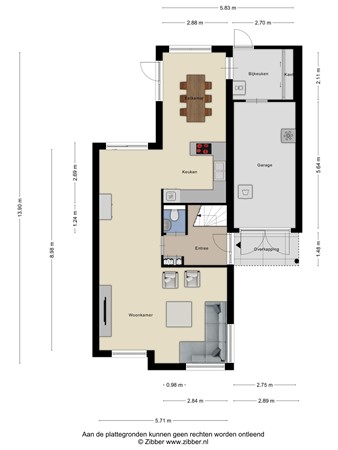 Floorplan - Paddestoelenlaan 65, 3903 GE Veenendaal