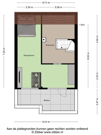 Floorplan - Paddestoelenlaan 65, 3903 GE Veenendaal