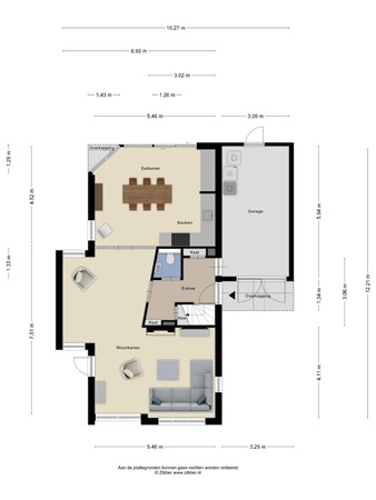 Floorplan - Parklaan 26, 3903 GL Veenendaal
