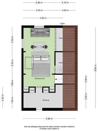 Floorplan - Parklaan 26, 3903 GL Veenendaal