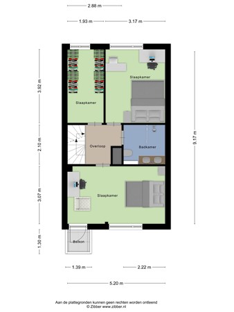 Floorplan - Waterzwaluw 3, 3905 RP Veenendaal
