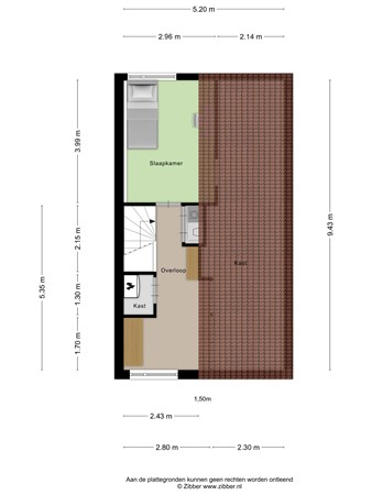 Floorplan - Waterzwaluw 3, 3905 RP Veenendaal