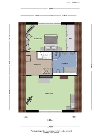 Floorplan - Bilzekruid 11, 3903 GN Veenendaal