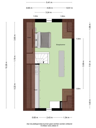 Floorplan - Turfsteker 3, 3907 GB Veenendaal