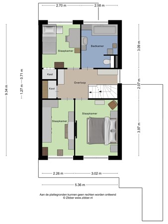 Floorplan - Waterschans 5, 3905 XR Veenendaal