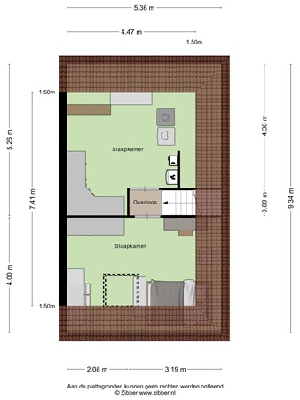 Floorplan - Waterschans 5, 3905 XR Veenendaal