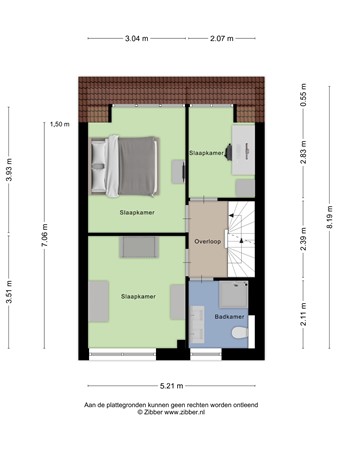 Floorplan - Distelvink 69, 3906 AN Veenendaal