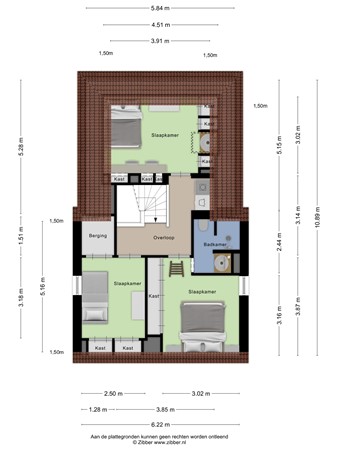 Floorplan - Engelaanhof 16, 3907 JH Veenendaal