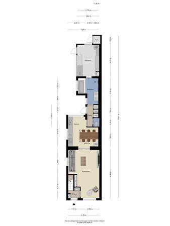 Floorplan - Boslaan 25, 3904 KD Veenendaal