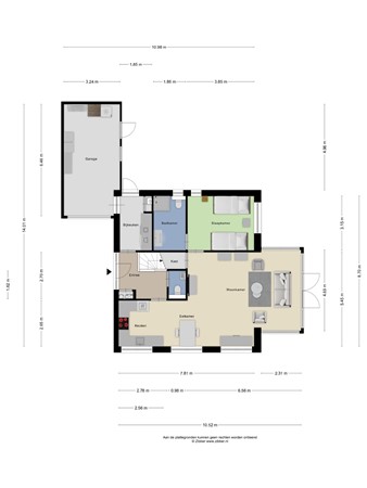 Floorplan - Wildemanstraat 7, 3921 ED Elst