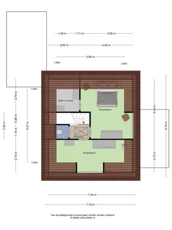 Floorplan - Wildemanstraat 7, 3921 ED Elst