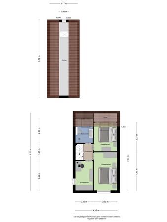 Floorplan - Griegstraat 16, 3906 CH Veenendaal