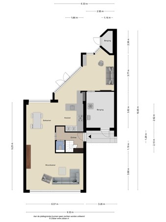 Floorplan - Noorderkroon 19, 3902 VA Veenendaal