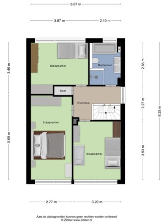 Floorplan - Noorderkroon 19, 3902 VA Veenendaal