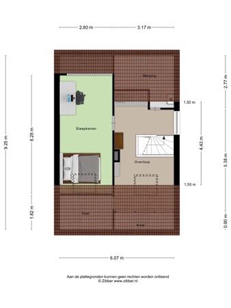 Floorplan - Noorderkroon 19, 3902 VA Veenendaal