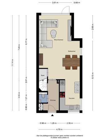 Floorplan - Cavalerieweg 18, 3902 JN Veenendaal