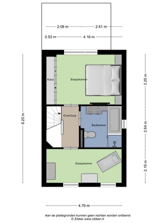 Floorplan - Cavalerieweg 18, 3902 JN Veenendaal