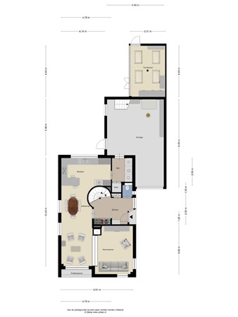 Floorplan - Valreep 22, 3904 PH Veenendaal