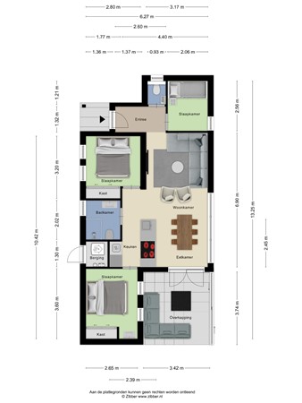 Floorplan - Oude Veensegrindweg 76-9, 3911 TA Rhenen