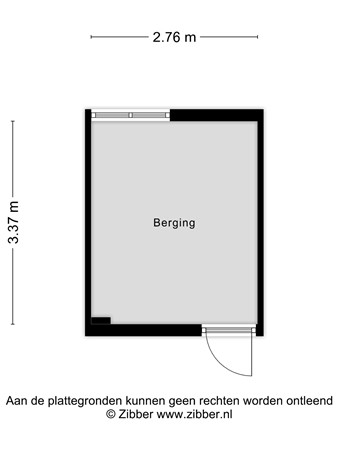 Floorplan - Sprengerlaan 1II, 6703 EZ Wageningen