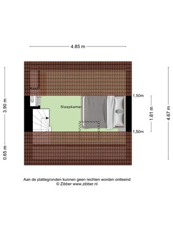 Floorplan - De Toltoren 23, 3912 AG Rhenen