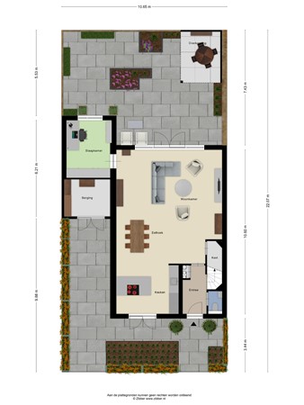 Floorplan - De Klamp 26, 3921 EL Elst