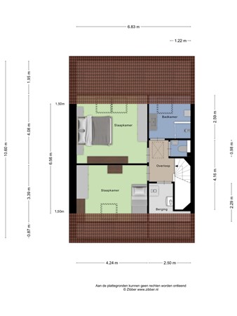 Floorplan - De Klamp 26, 3921 EL Elst