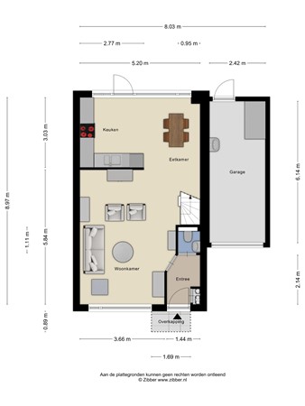 Floorplan - Kamgras 17, 3902 BA Veenendaal