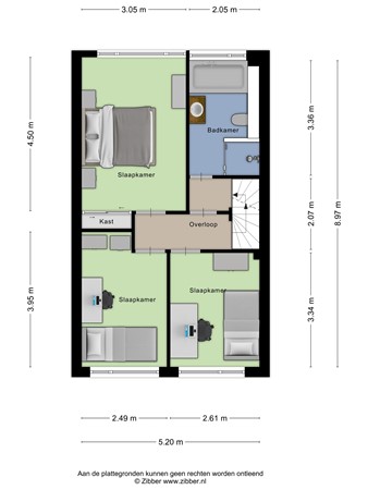 Floorplan - Kamgras 17, 3902 BA Veenendaal