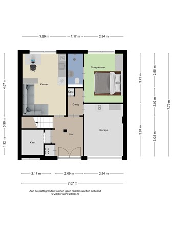Floorplan - Tuinlaan 8, 3911 BC Rhenen