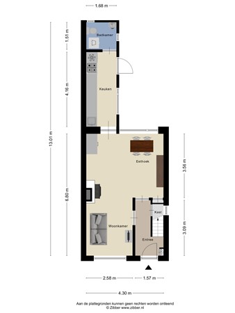 Floorplan - Boslaan 67, 3904 KE Veenendaal