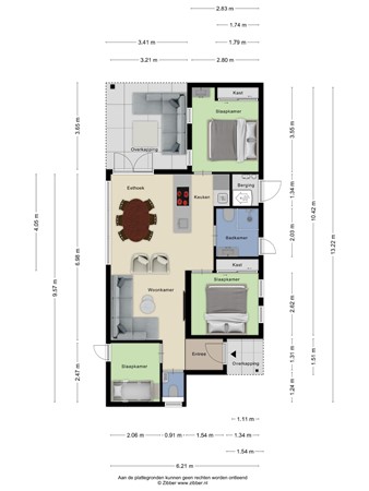 Floorplan - Oude Veensegrindweg 76-8, 3911 TA Rhenen