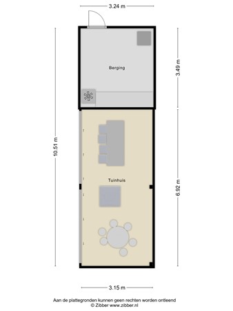 Floorplan - Valleistraat 127, 3902 ZB Veenendaal