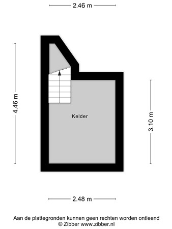 Floorplan - Kerkewijk 169, 3904 JC Veenendaal