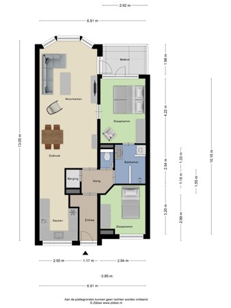 Floorplan - De Korenbeurs 40, 3901 DX Veenendaal