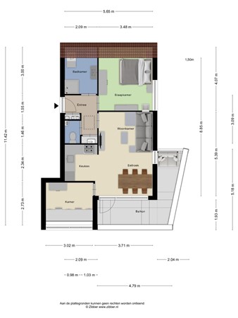 Floorplan - Nieuweweg 118, 3905 LR Veenendaal