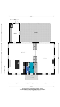Floorplan - Kruisstraat 3, 4007 PC Tiel