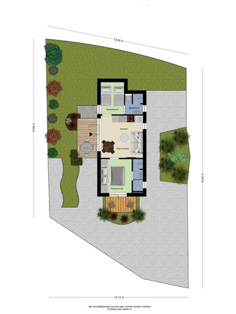 Floorplan - Rijnbandijk 10B70, 4024 BM Eck en Wiel