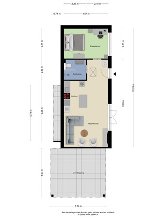 Floorplan - Meentdijk 21A, 3907 KZ Veenendaal