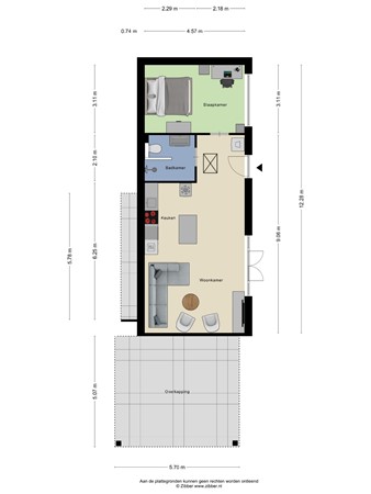 Floorplan - Meentdijk 21A, 3907 KZ Veenendaal