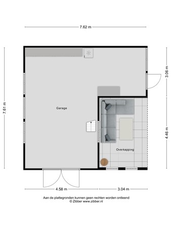 Floorplan - Rijnbandijk 113, 4021 AG Maurik