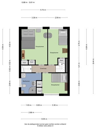 Floorplan - Domineesbergweg 117, 3911 WN Rhenen