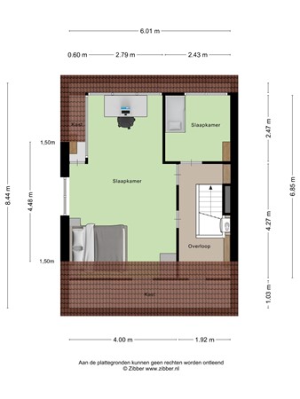 Floorplan - Domineesbergweg 117, 3911 WN Rhenen