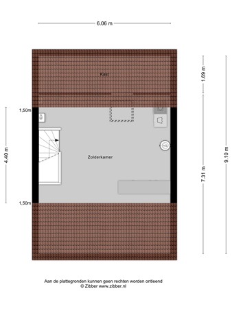Floorplan - Gersteveld 44, 3902 ES Veenendaal
