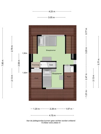 Floorplan - Buurtlaan oost 137, 3902 DA Veenendaal