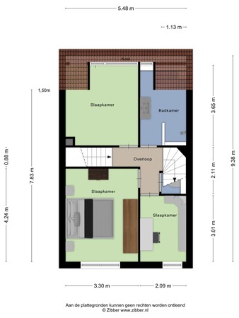 Floorplan - Componistensingel 38, 3906 BW Veenendaal