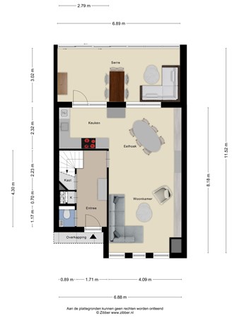 Floorplan - Buddinghof 19, 3907 JD Veenendaal