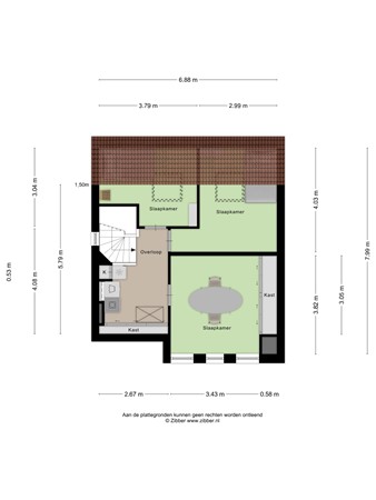 Floorplan - Buddinghof 19, 3907 JD Veenendaal
