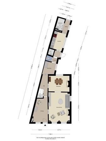 Floorplan - Zandstraat 35, 3901 CJ Veenendaal